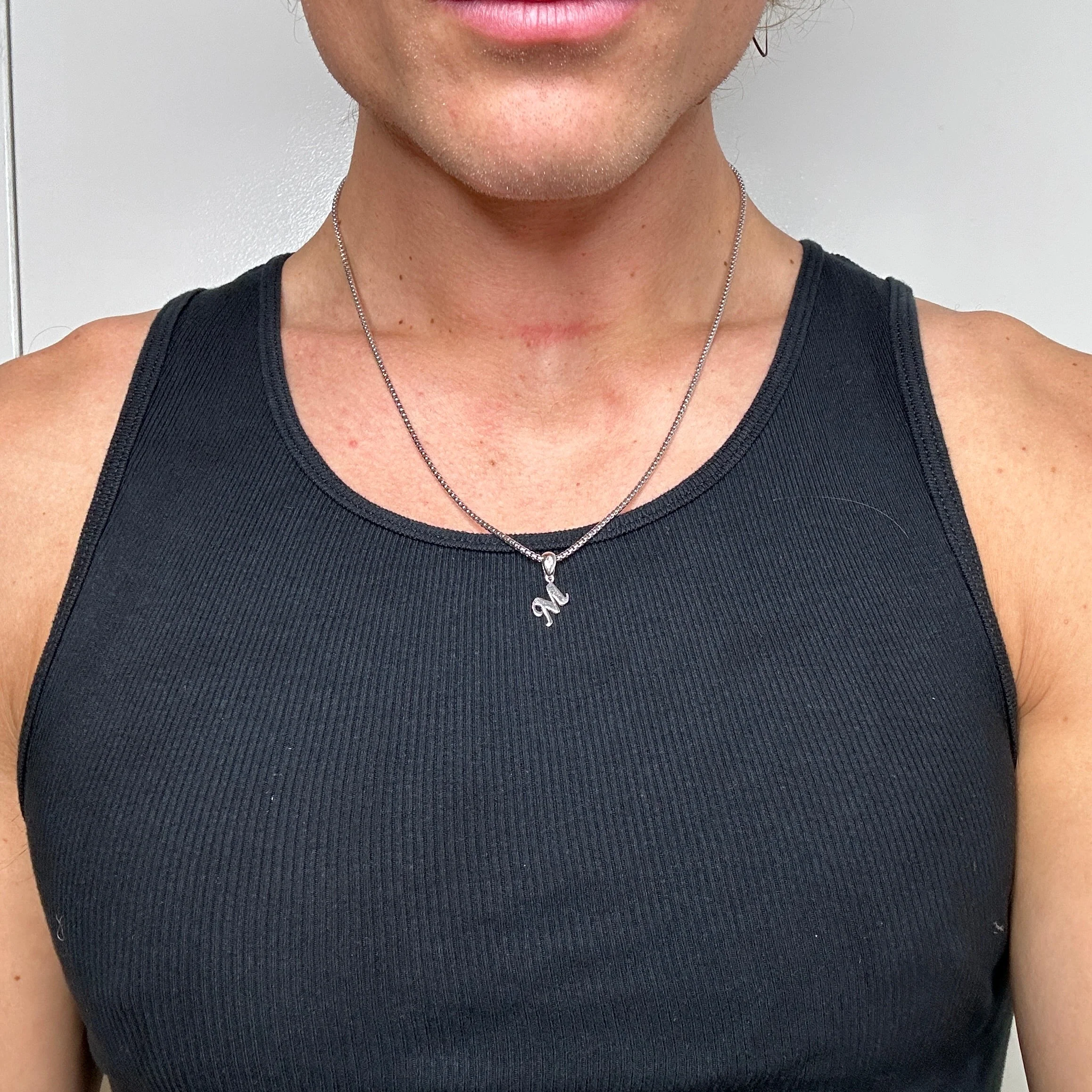 "M" Pendant + Chain - Image 6
