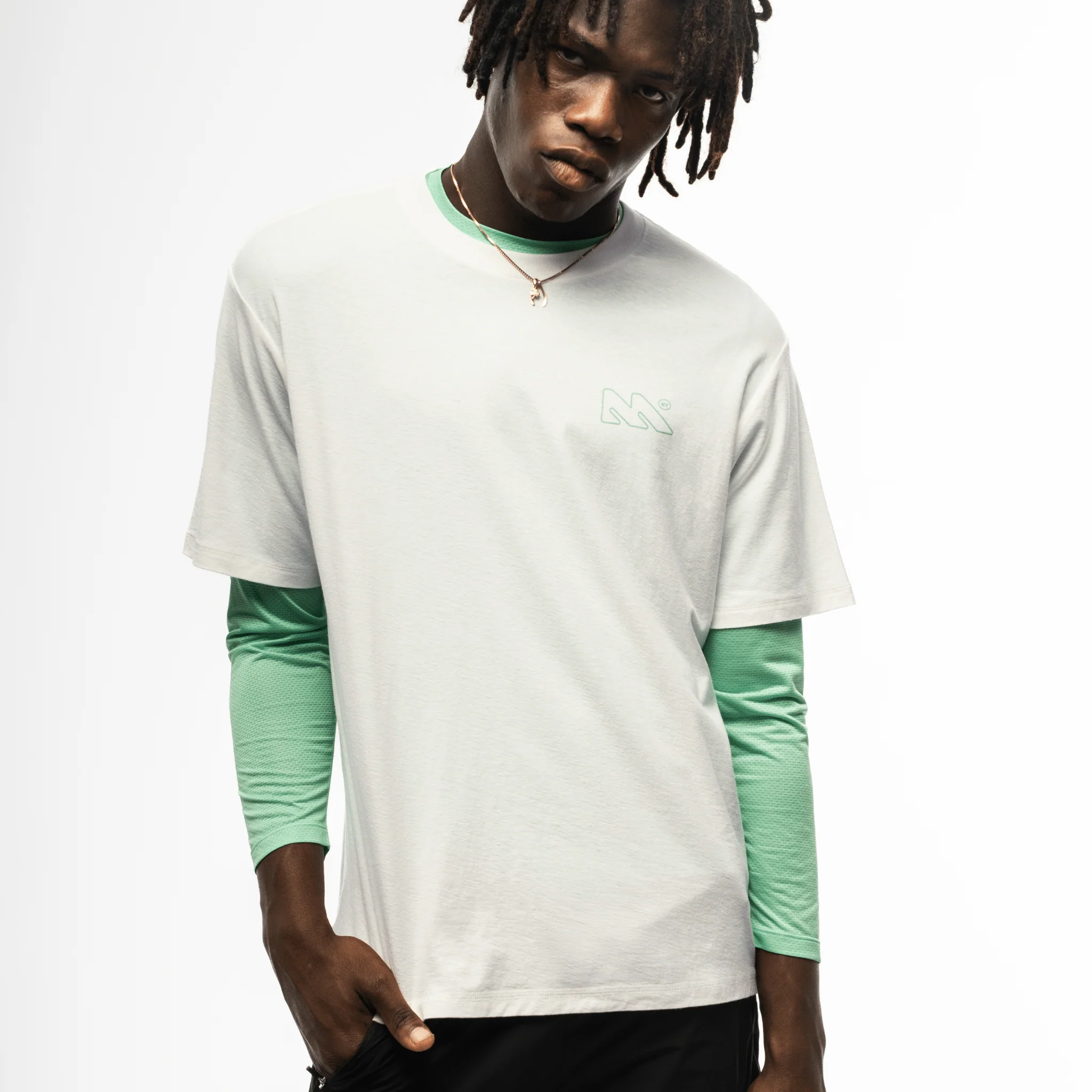LinoCotton Tee - Menthol - Image 5