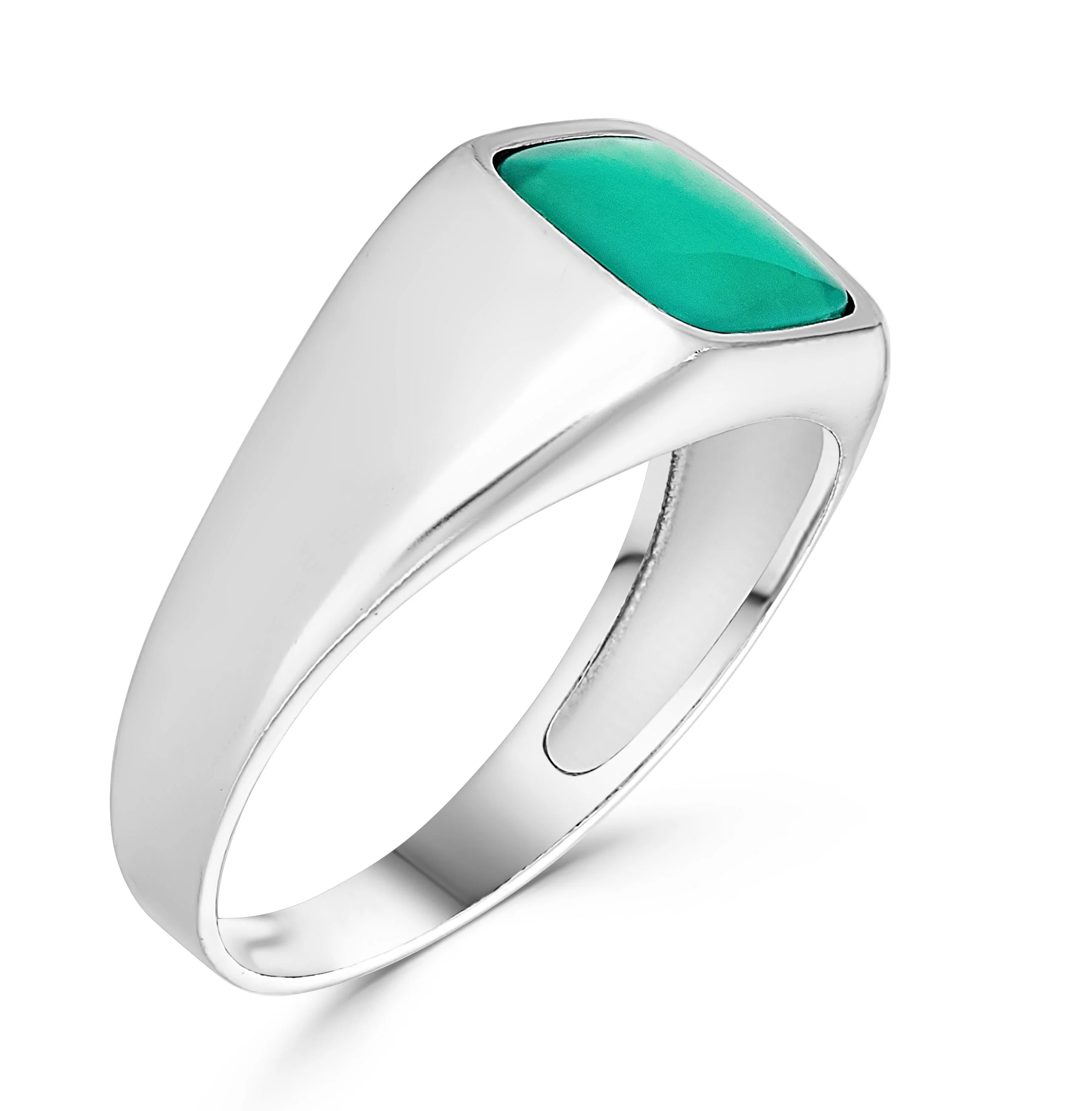 Square Agate Stone Ring - Image 6