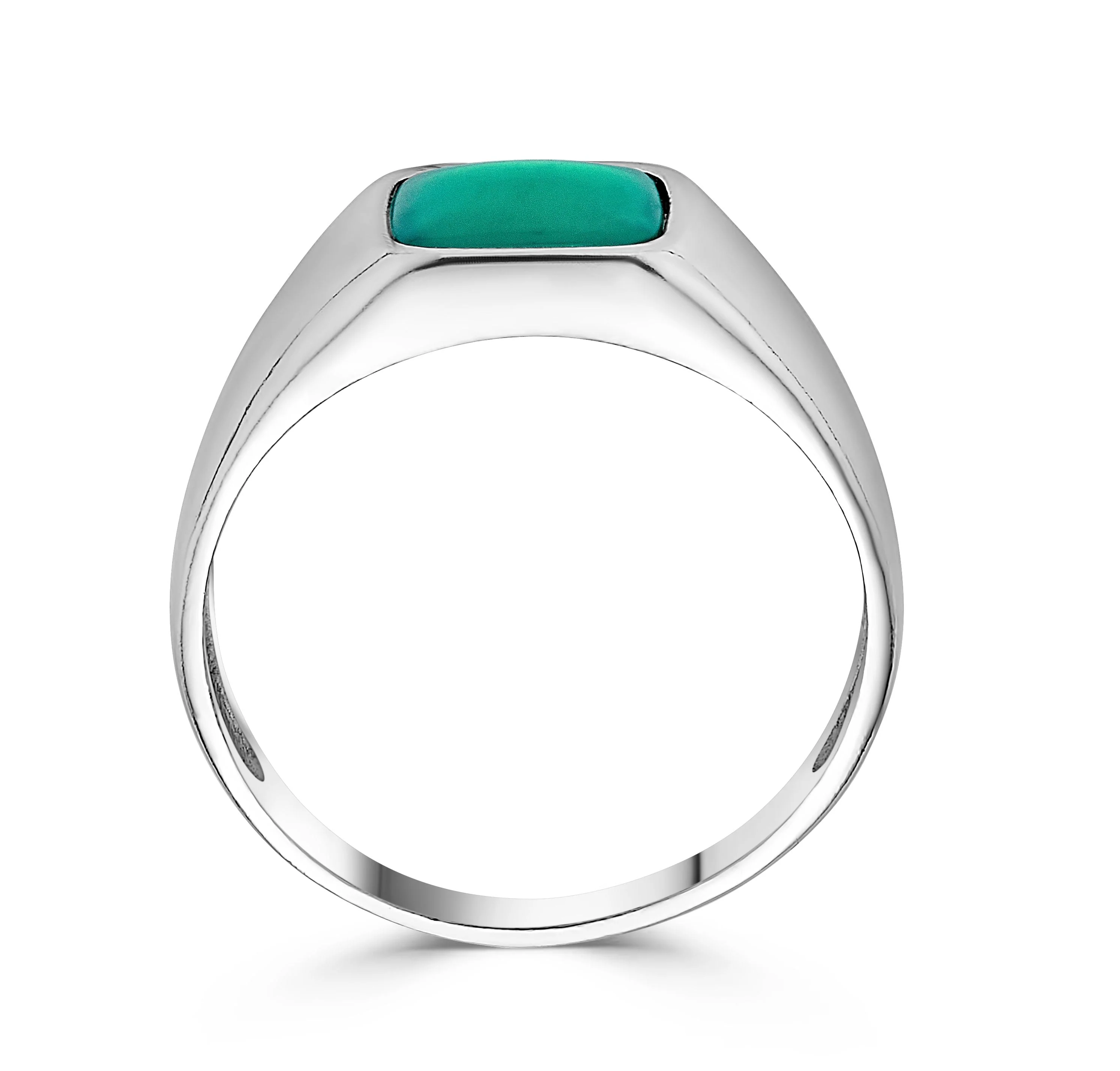 Square Agate Stone Ring - Image 7