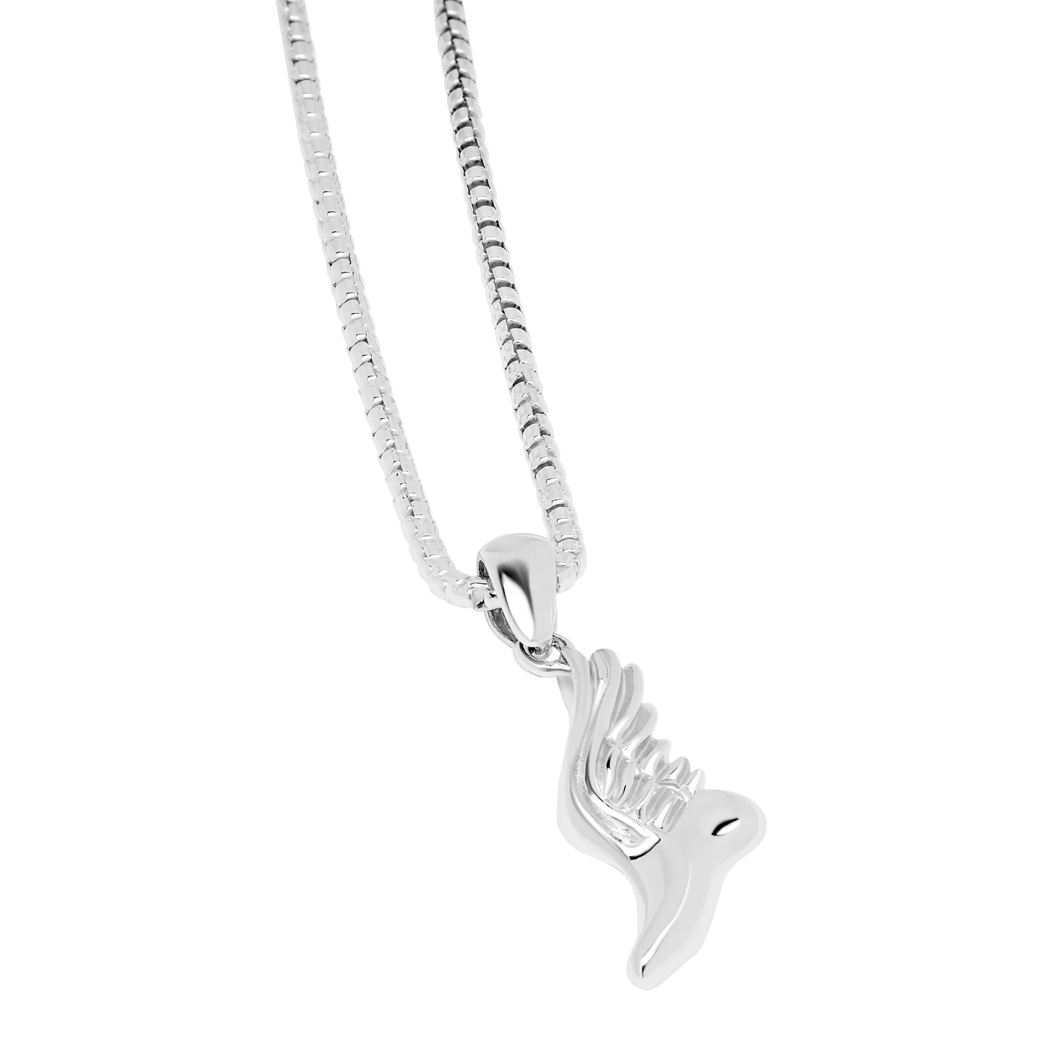 Winged Foot Pendant + Chain - Image 3