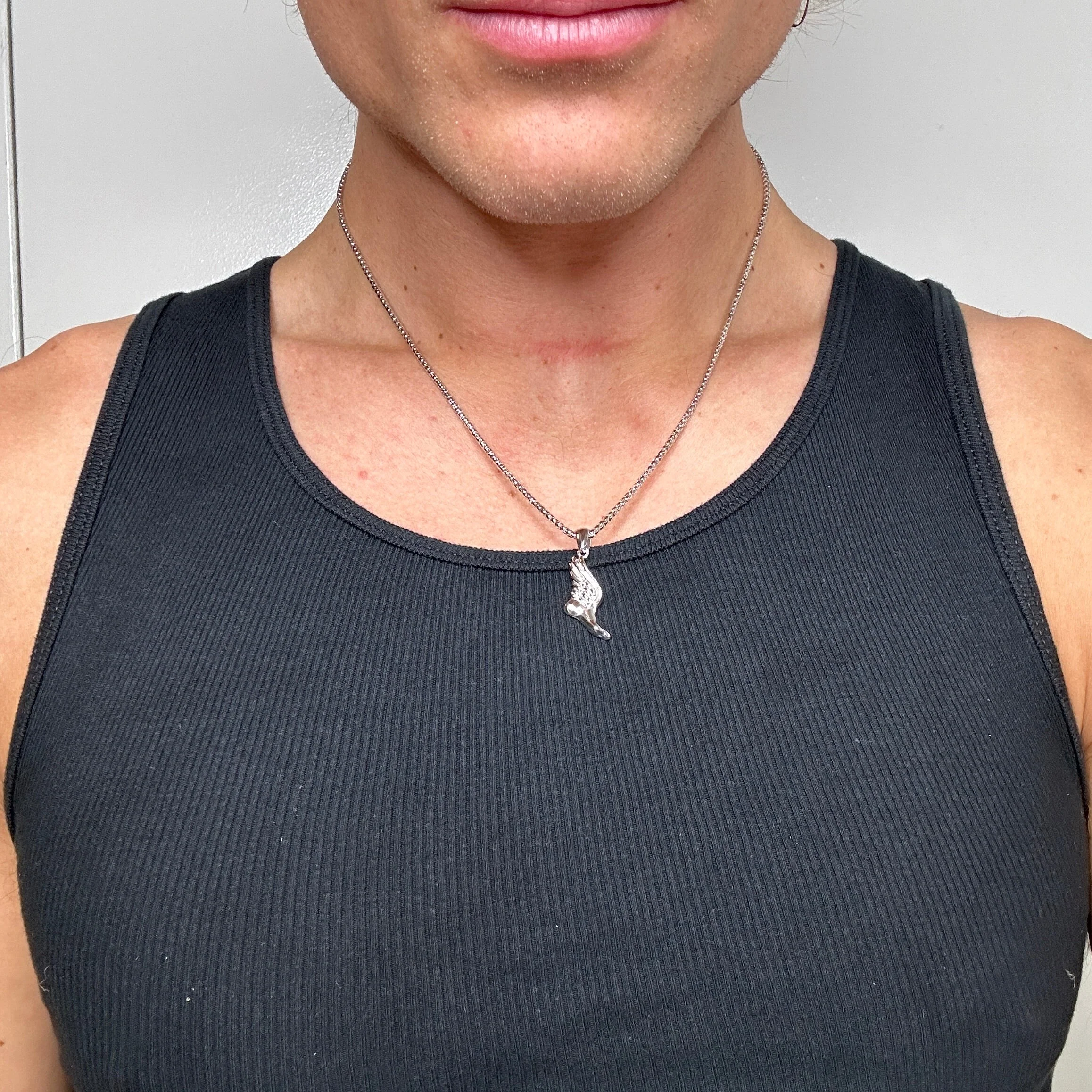 Winged Foot Pendant + Chain - Image 5