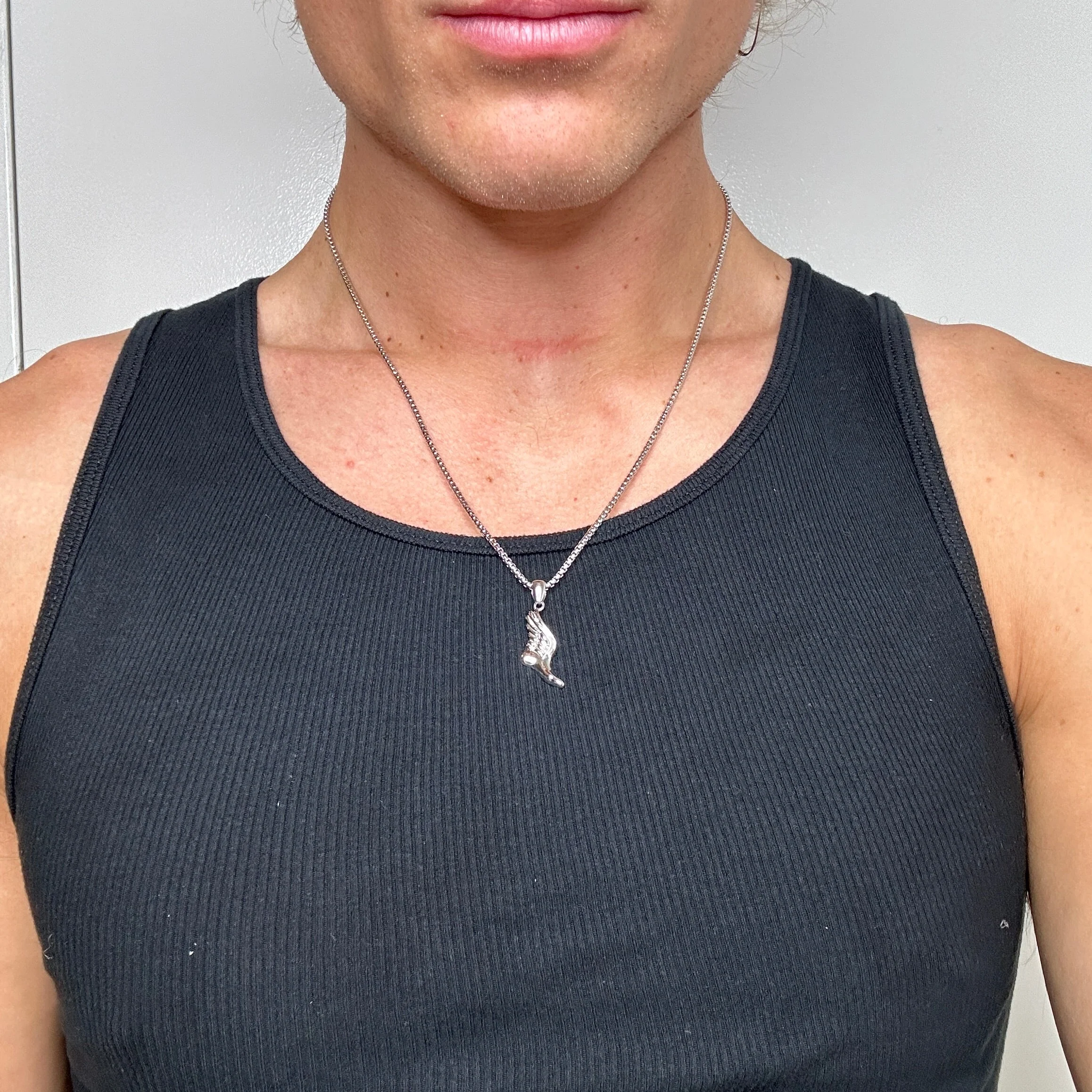 Winged Foot Pendant + Chain - Image 6